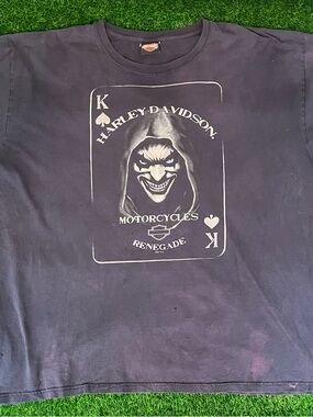 Thrashed Harley Davidson Renegade Illinois T-Shirt Mens 3XL - See Description
